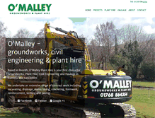 Tablet Screenshot of omalley-groundworks.co.uk